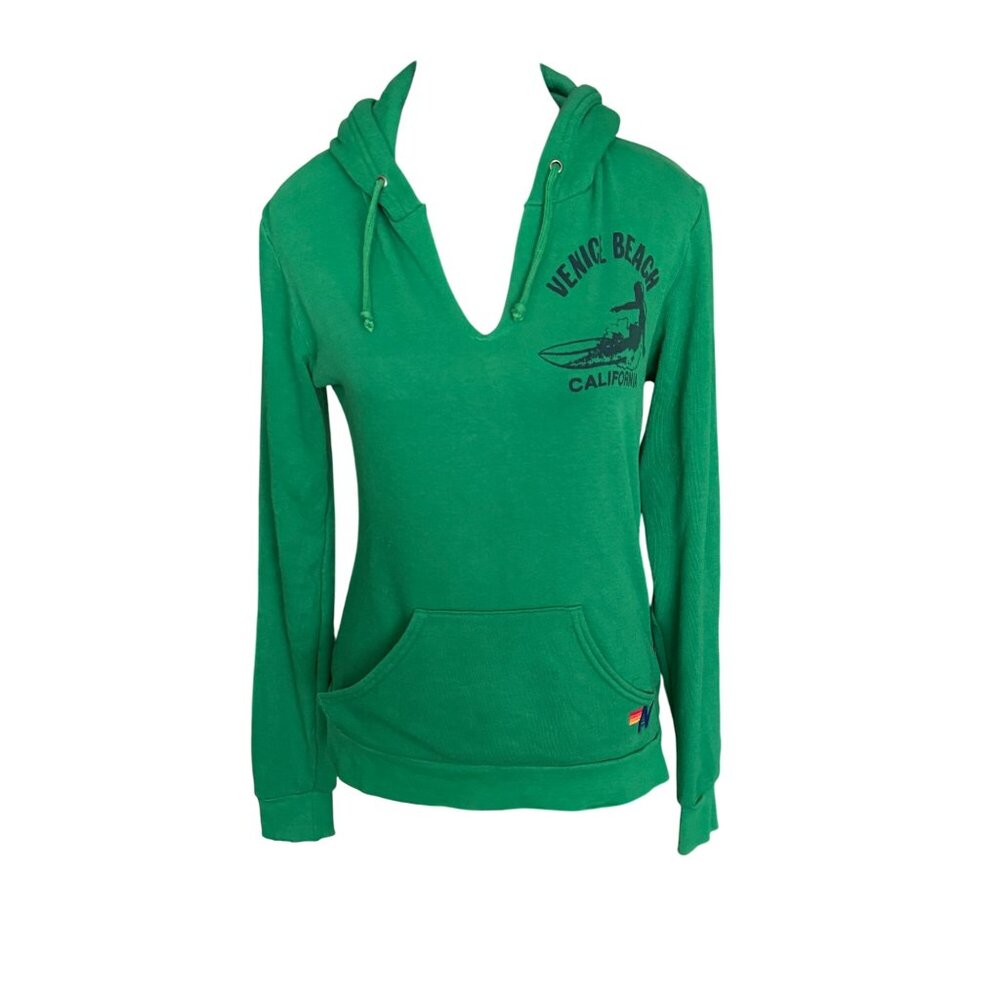 Venice Beach California Green Hoodie Size S